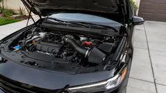 Cold air intake installed in a clean engine bay